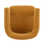 Poltrona d'accento in Bouclé, seduta singola — Verde Oliva / Bianco Sporco / Cammello Chiaro / Giallo Caramello