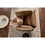 Poltrona singola oversize in ciniglia arancione