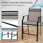 Set di 2 sgabelli da bancone rossi/blu/caffè con poggiapiedi e braccioli, struttura in metallo