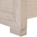 Letto con pannelli in legno – Nero invecchiato / Marrone fulvo, classico moderno, Queen e King