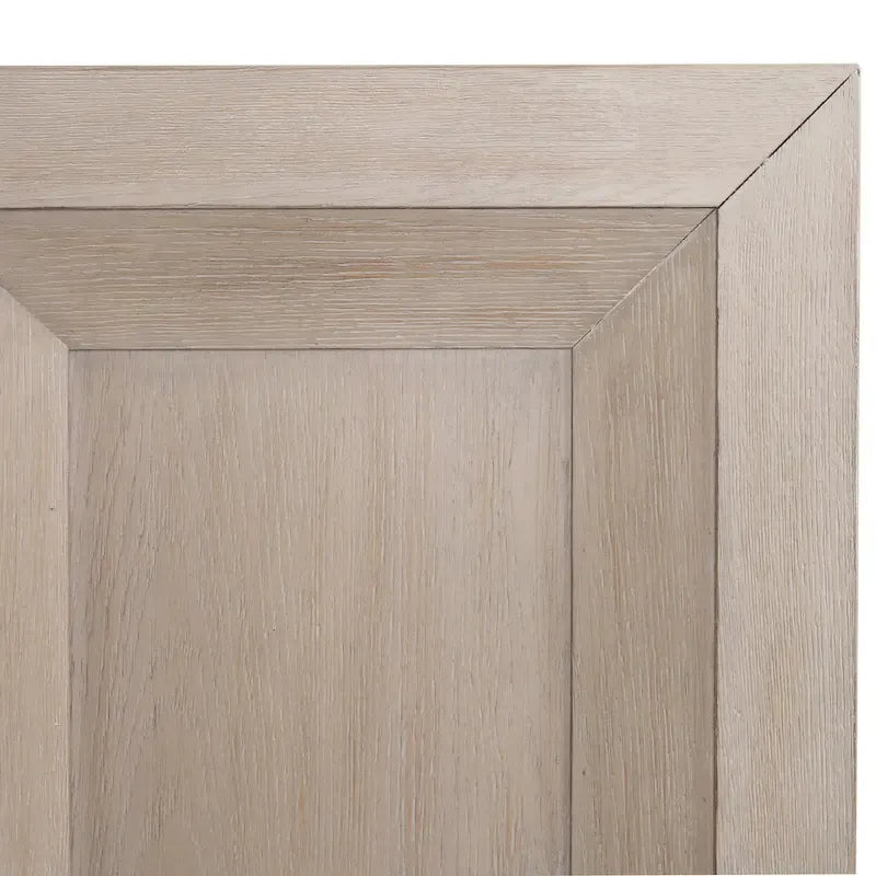 Letto con pannelli in legno – Nero invecchiato / Marrone fulvo, classico moderno, Queen e King