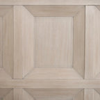 Letto con pannelli in legno – Nero invecchiato / Marrone fulvo, classico moderno, Queen e King