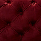 Pouf capitonné in velluto, seduta singola – Bordeaux / Rosa / Beige / Blu / Grigio