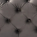 Pouf capitonné in velluto, seduta singola – Bordeaux / Rosa / Beige / Blu / Grigio