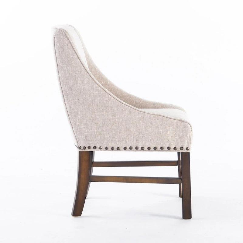 Poltrona singola in finta pelle marrone naturale con schienale basso