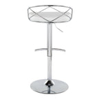 Sgabelli da Bar Regolabili Girevoli, Velluto/Ecopelle, Base Oro/Cromo, Set da 2