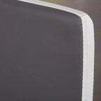 Sedia da pranzo in similpelle, senza braccioli, set da 2 – Grigio/Bianco o Bianco