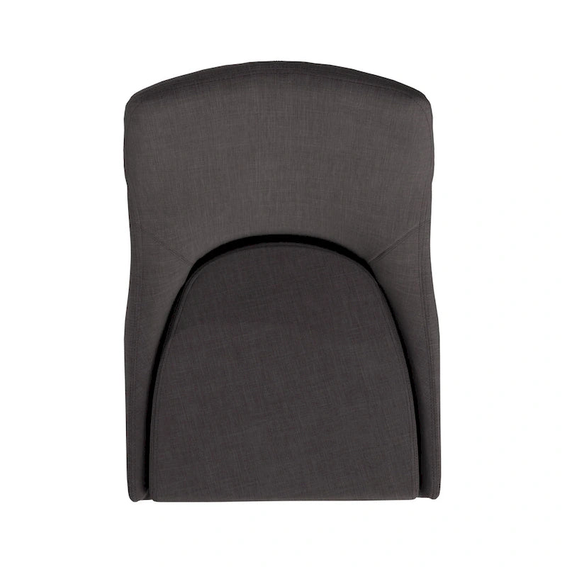 Sedia da pranzo Barrel Back, set da 2 – Grigio scuro / Grigio / Blu / Rosso