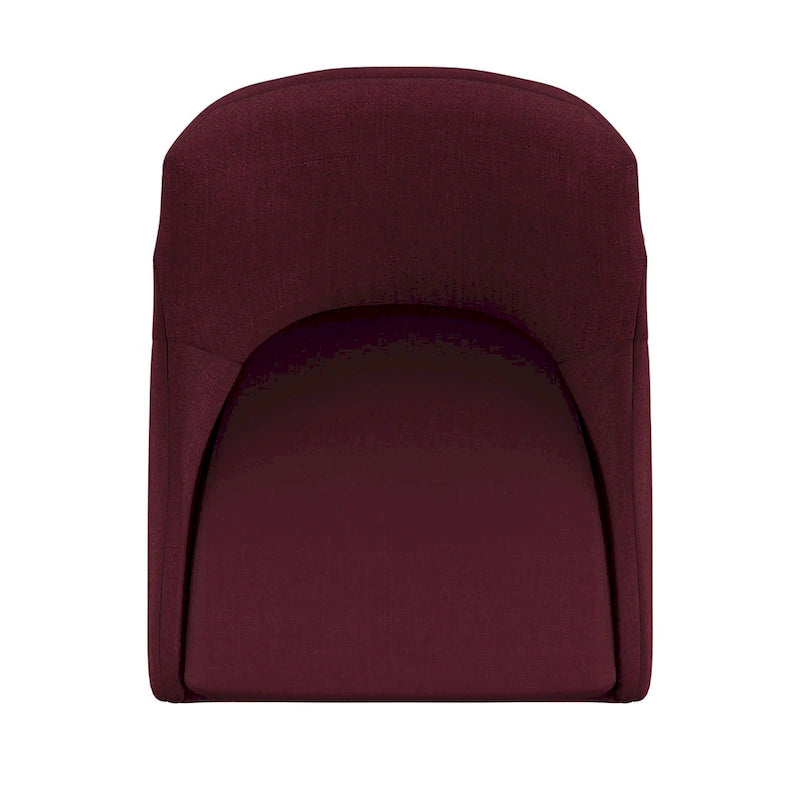 Sedia da pranzo Barrel Back, set da 2 – Grigio scuro / Grigio / Blu / Rosso