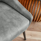 Poltrona accent imbottita con gambe in metallo, 1 posto — Beige / Giallo / Grigio