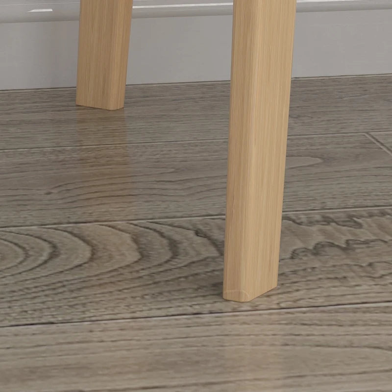 Scrivania moderna in legno bianco con 2 cassetti, 1 persona