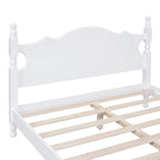 Struttura letto a piattaforma in legno, nero/bianco, una piazza e mezza, 1 persona