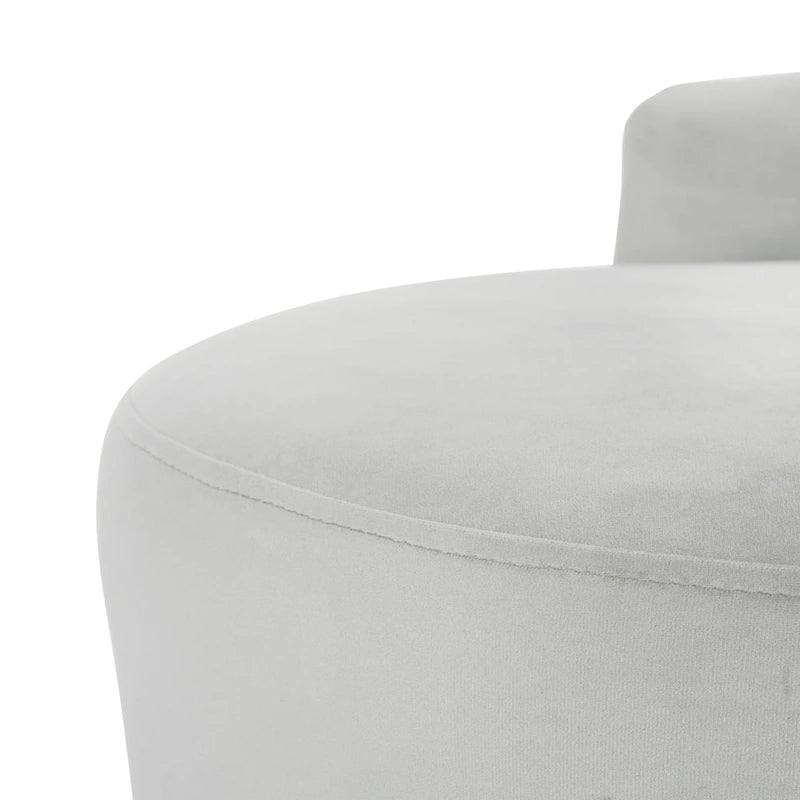 Divanetto in velluto, 2 posti — Nero / Grigio / Blu notte / Smeraldo, gambe dorate