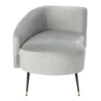 Divanetto in velluto, 2 posti — Nero / Grigio / Blu notte / Smeraldo, gambe dorate