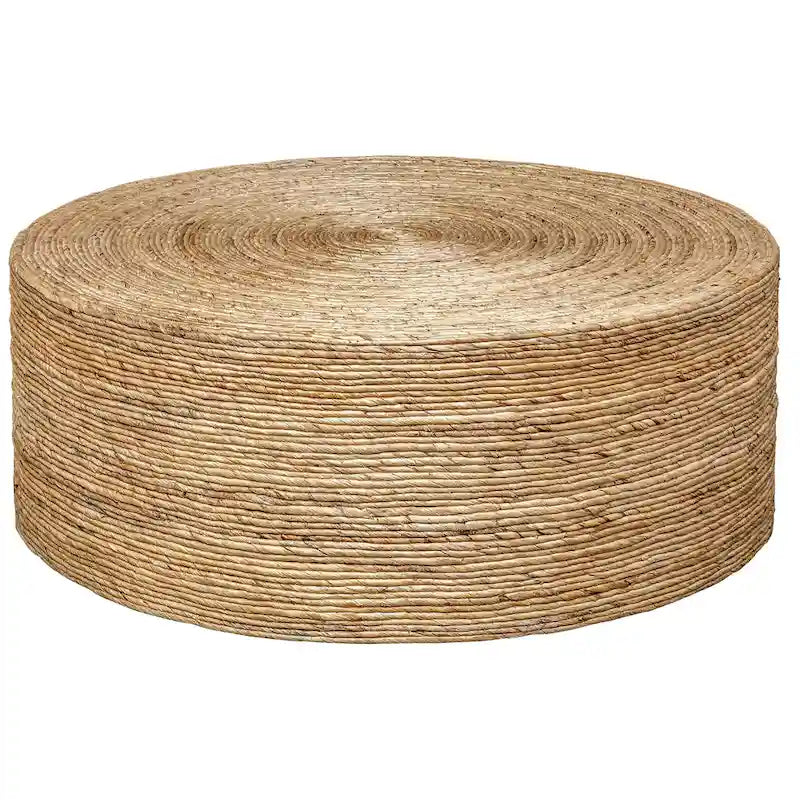 Tavolino rotondo in legno naturale