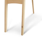 Consolle in marmo, rovere / noce, 1 persona — 109L x 30P x 79A cm