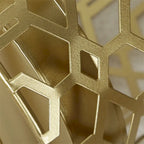 Tavolino in metallo color champagne / portaombrelli - singolo
