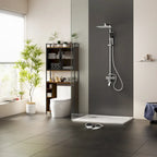 Mobiletto da bagno salvaspazio sopra WC, noce, anta singola