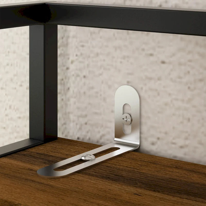 Mobiletto da bagno salvaspazio sopra WC, noce, anta singola