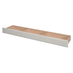 Letto imbottito a piattaforma beige/grigio, queen+twin XL, per 2 persone