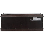 Panca contenitore con 4 ante — Bianco / Grigio anticato / Espresso / Blu anticato, 1 posto