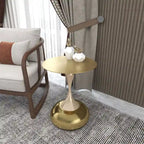Tavolino rotondo con piedistallo da 45 cm – Verde / Bianco / Blu / Oro / Ottone