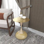 Tavolino rotondo con piedistallo da 45 cm – Verde / Bianco / Blu / Oro / Ottone