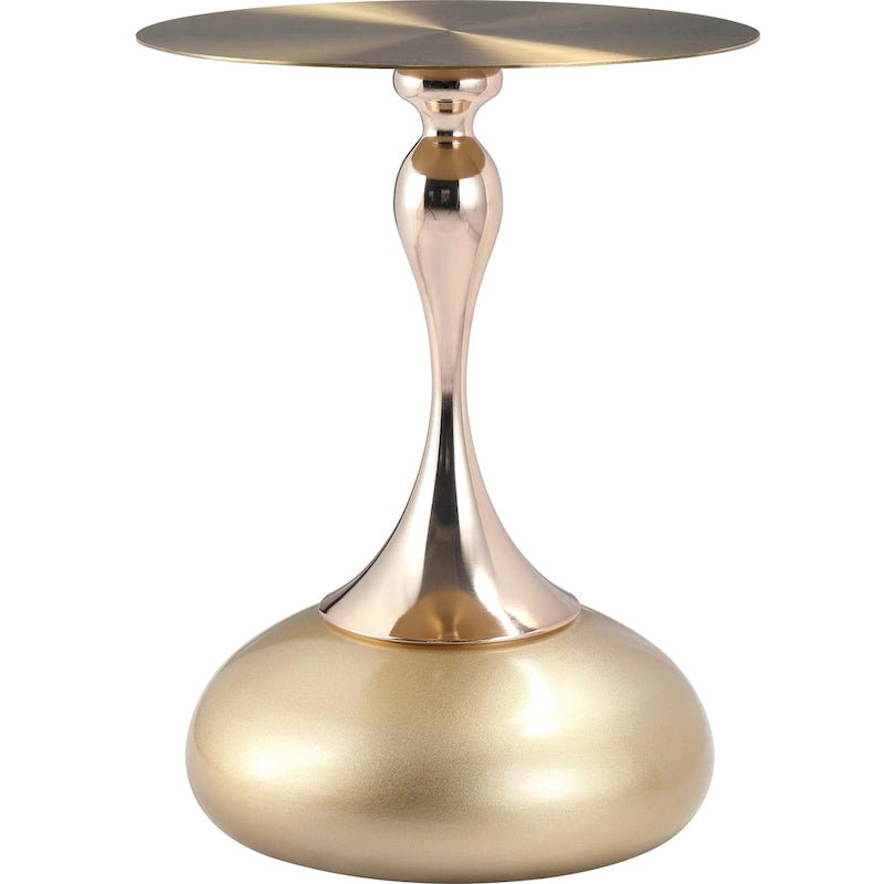 Tavolino rotondo con piedistallo da 45 cm – Verde / Bianco / Blu / Oro / Ottone
