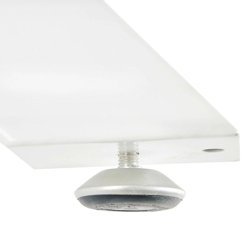 Tavolo da pranzo rotondo, bianco/nero/marmo bianco, piano in MDF e gambe in metallo, 2-4 posti