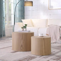 Tavolini Nido, Set da 2 — Rovere / Nero Opaco / Noce / Bianco / Blu / Bianco Sporco