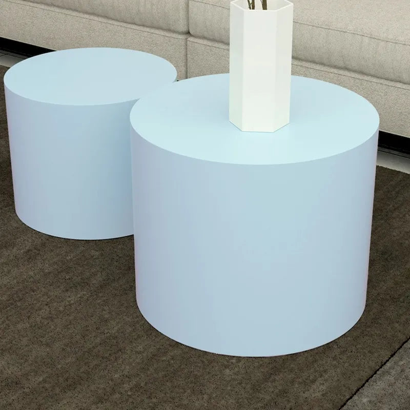 Tavolini Nido, Set da 2 — Rovere / Nero Opaco / Noce / Bianco / Blu / Bianco Sporco