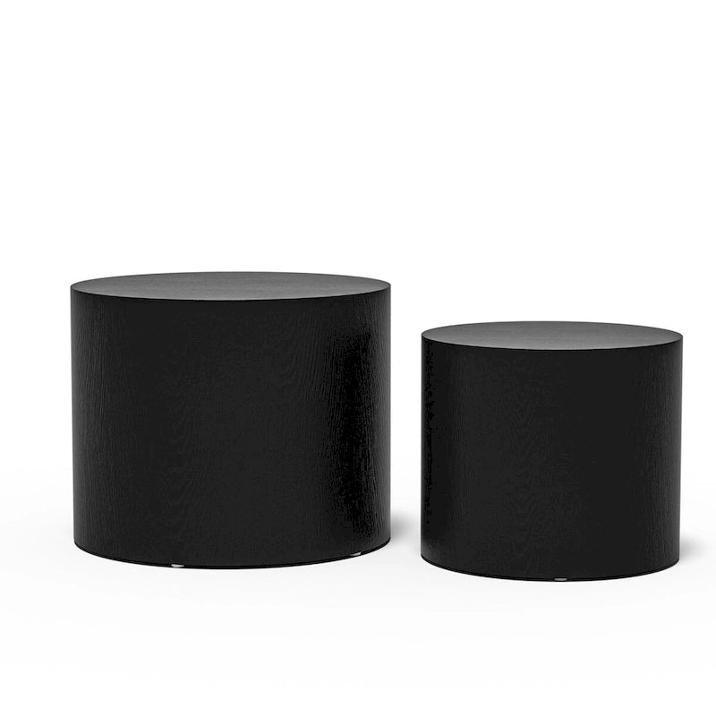 Tavolini Nido, Set da 2 — Rovere / Nero Opaco / Noce / Bianco / Blu / Bianco Sporco