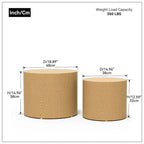 Tavolini Nido, Set da 2 — Rovere / Nero Opaco / Noce / Bianco / Blu / Bianco Sporco
