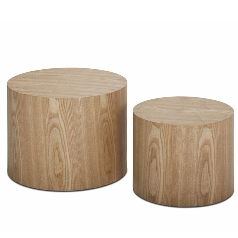 Tavolini Nido, Set da 2 — Rovere / Nero Opaco / Noce / Bianco / Blu / Bianco Sporco