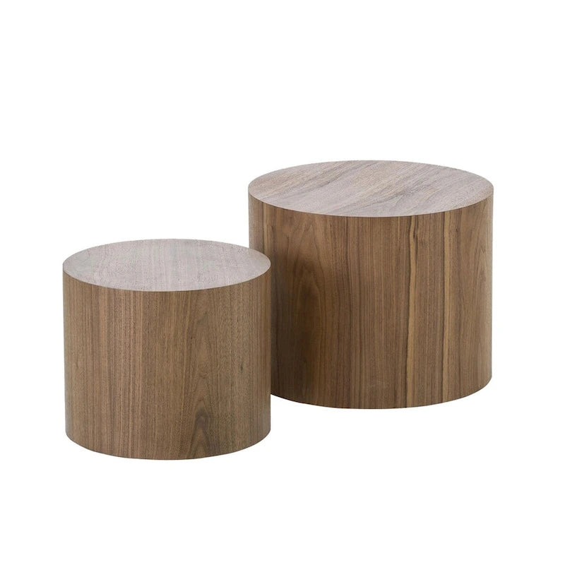Tavolini Nido, Set da 2 — Rovere / Nero Opaco / Noce / Bianco / Blu / Bianco Sporco