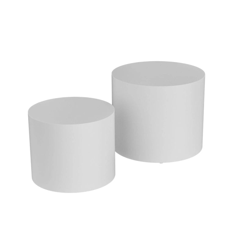 Tavolini Nido, Set da 2 — Rovere / Nero Opaco / Noce / Bianco / Blu / Bianco Sporco