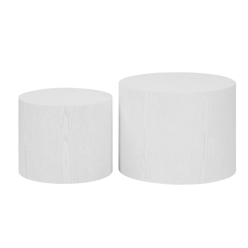 Tavolini Nido, Set da 2 — Rovere / Nero Opaco / Noce / Bianco / Blu / Bianco Sporco