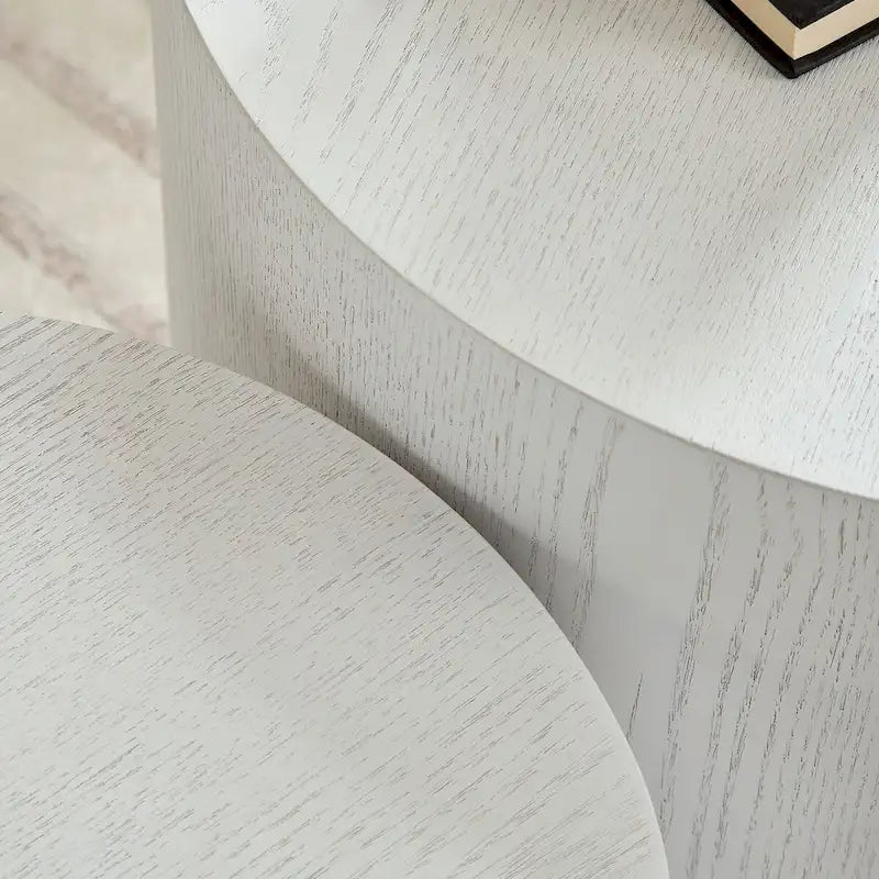 Tavolini Nido, Set da 2 — Rovere / Nero Opaco / Noce / Bianco / Blu / Bianco Sporco