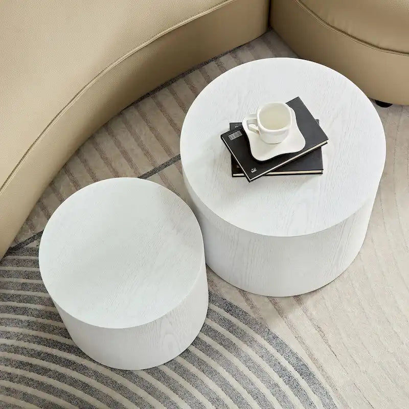 Tavolini Nido, Set da 2 — Rovere / Nero Opaco / Noce / Bianco / Blu / Bianco Sporco