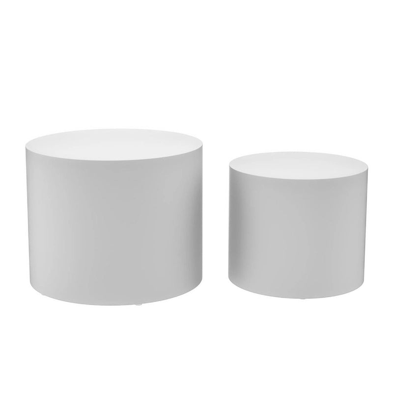 Tavolini Nido, Set da 2 — Rovere / Nero Opaco / Noce / Bianco / Blu / Bianco Sporco