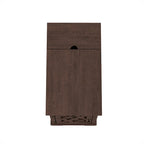 Tavolino Marrone con Ricarica USB, Piano in MDF, 58 cm H