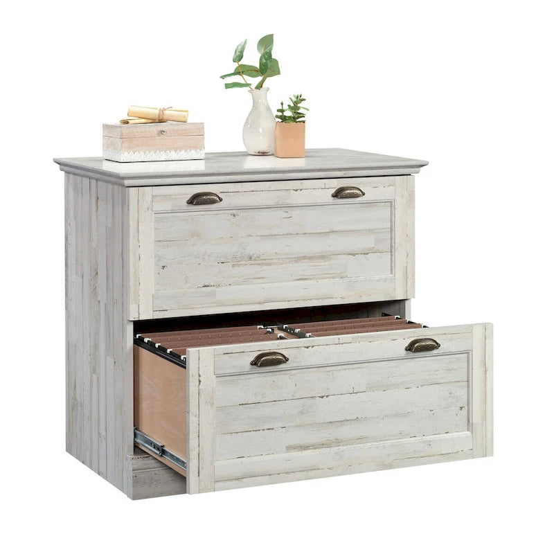 Schedario laterale a 2 cassetti, finitura legno, colori multipli