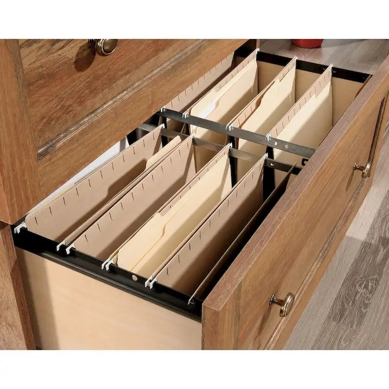 Schedario laterale a 2 cassetti, finitura legno, colori multipli