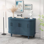 Armadietto Contenitore Champagne / Blu con Ripiani Regolabili, 2 Ante